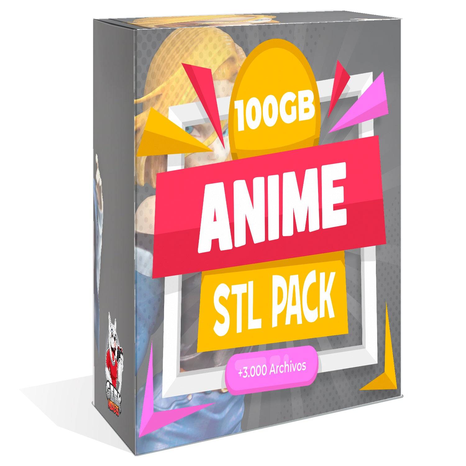 Arquivo Stl E Obj Para Imprimir 3d Mega Pack Anime Desenho