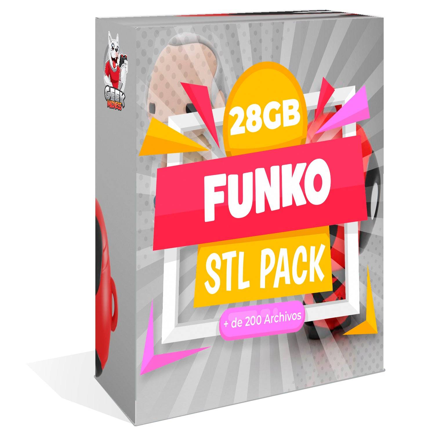 Stl Super Pack Funko Pop, Stl Funko Plakit Link Mega