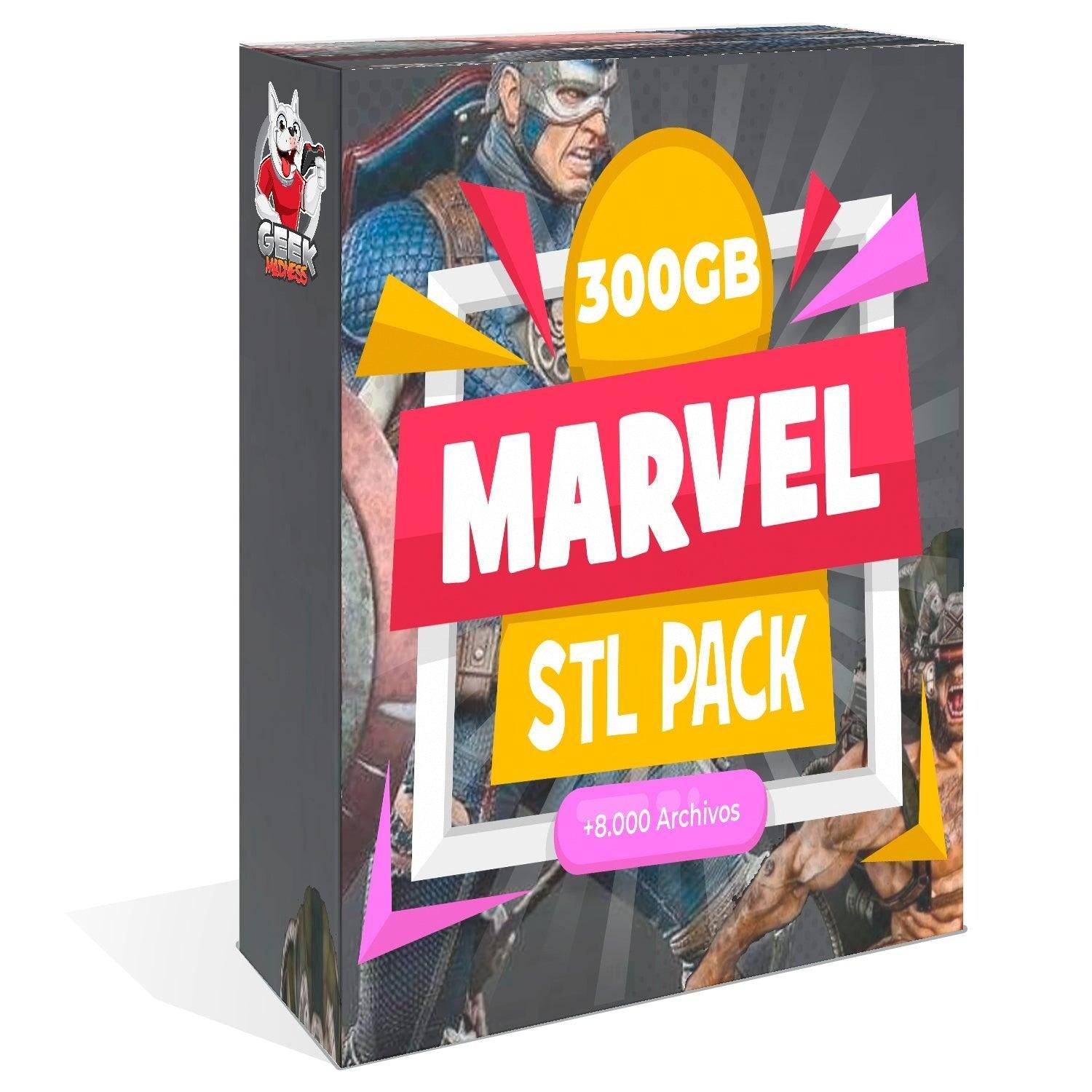 Pack Marvel STL Impresión 3D