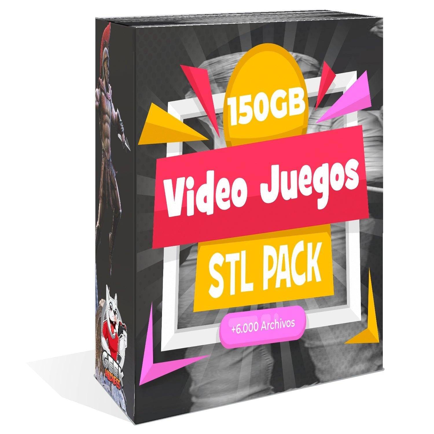 Pack STL Video Juegos + De 150gb - 6.000 Archivos Impresiones 3D - GeekMadness
