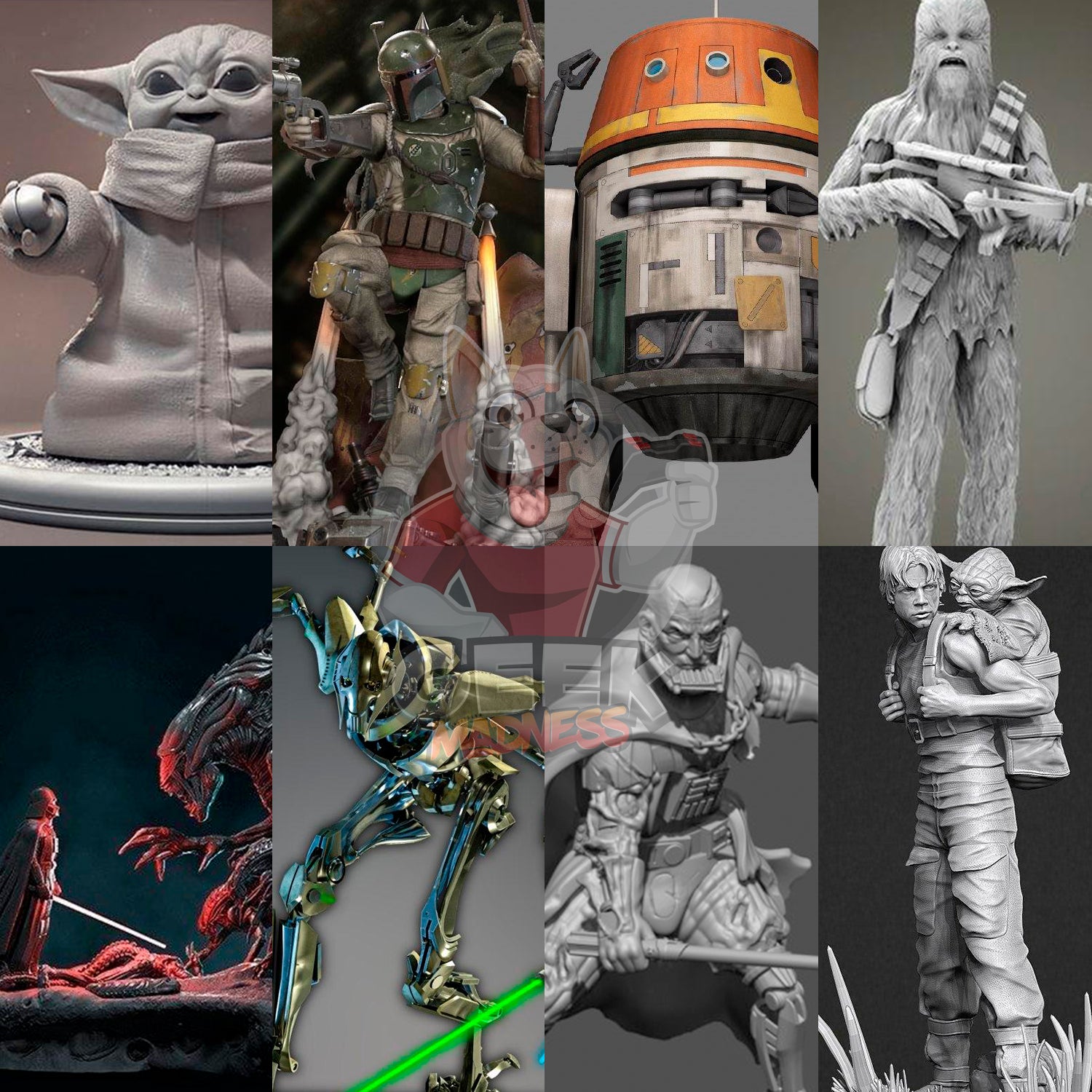 Pack STL Star Wars + De 50gb - 4.000 Archivos Impresiones 3D - GeekMadness