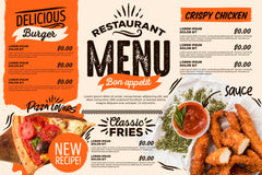 Premium Mega Pack 300 Menus - Restaurant Flyers - Fast Food Editables