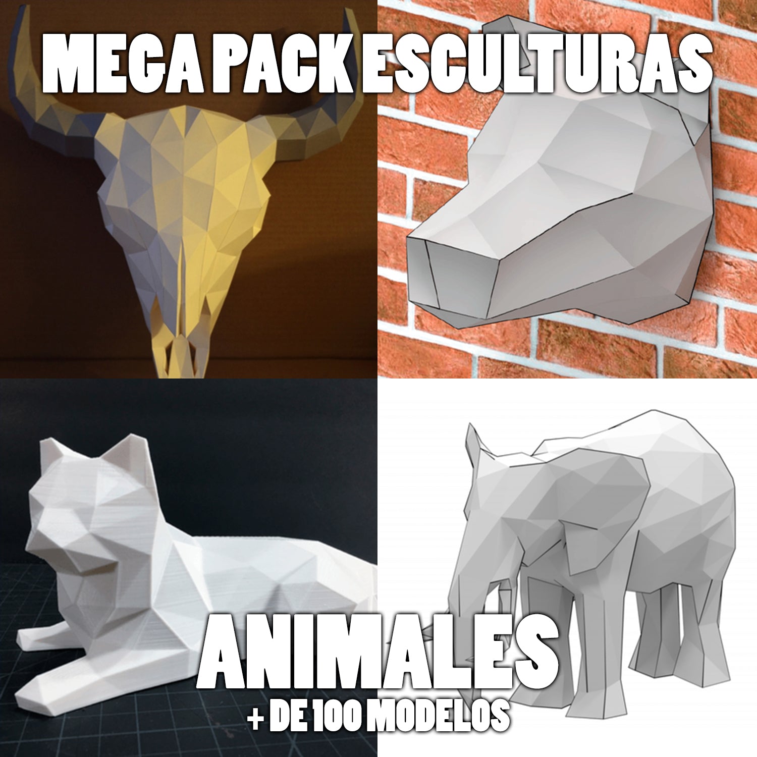 Pack Papercrat animales